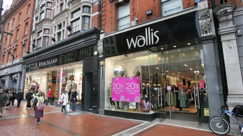 Wallis and River Island buildings: 103/104 Grafton Street, Dublin 2. Sold: €40million Previously: €115million