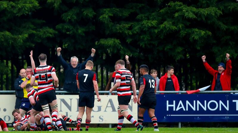 Arthur Dunne scores a try. Photo: Tommy Dickson/Inpho