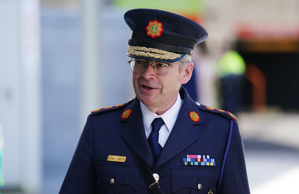 Rank-and-file gardaí are angry over Garda Commissioner Drew Harris’s plans for a return to pre-Covid rostering. Photograph: Brian Lawless/PA Wire