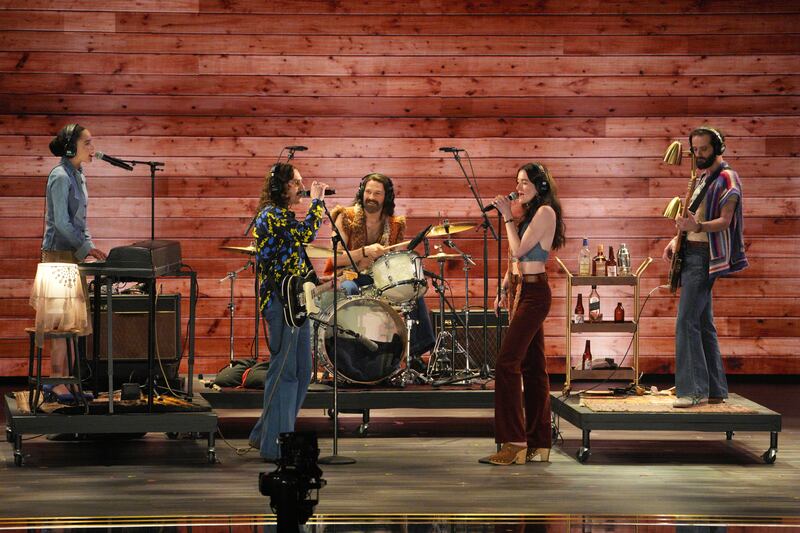 Tony Awards 2024: The cast of Stereophonic during a performance on Sunday night. Photograph: Sara Krulwich/New York Times