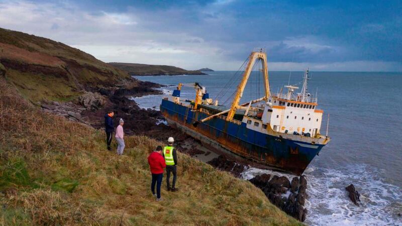 The MV Alta drifted without a crew for more than a year. Photograph: Cathal Noonan/AFP via Getty