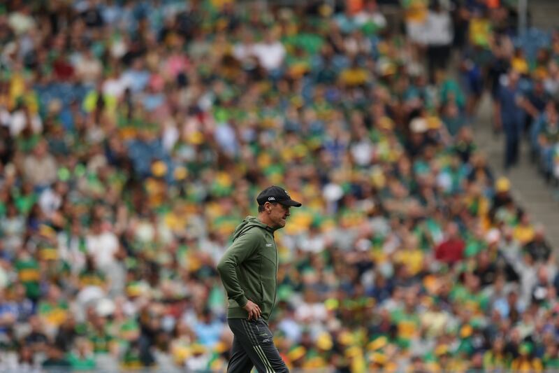Kerry manager Jack O'Connor during Sunday's All-Ireland SFC final victory against Donegal at Croke Park. Photograph: Ryan Byrne/Inpho