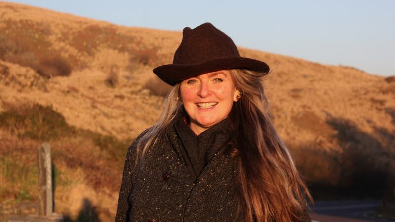 Visual artist Marie Brett, creator of The Day-Crossing Farm multisensory installation which explores issues of human trafficking, modern day slavery and drug farming, as part of Cork Midsummer Festival 2021. Photograph: Marie Brett