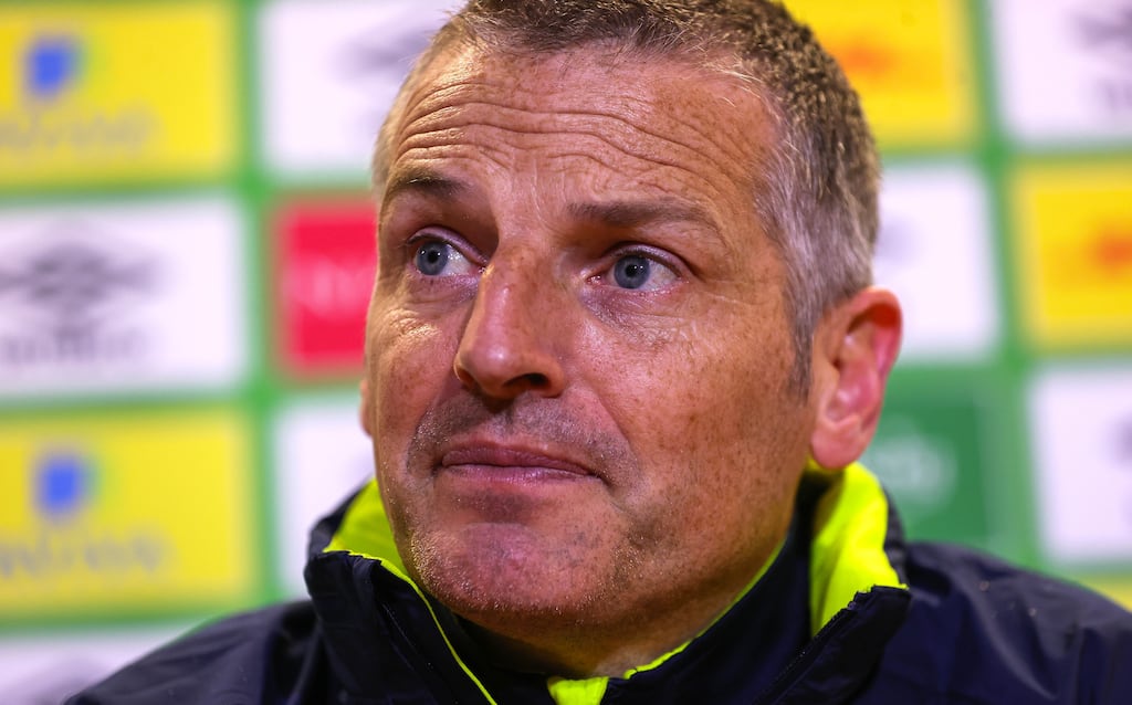 Republic of Ireland Under-21 manager Jim Crawford has hit out at social media trolls who sent racist abuse to members of the country’s Under-15s squad. Photograph: Ryan Byrne/Inpho