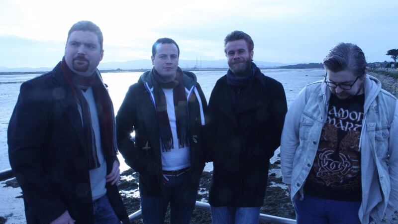 The Wood Key brewers, Hugh O'Brien, Andrew Bourke, Brian Murphy and Simon Browne.