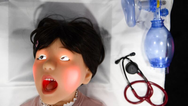 The Pedia-Roid ER training robot: for student dentists and trainee healthcare workers. Photograph: Patrick T Fallon