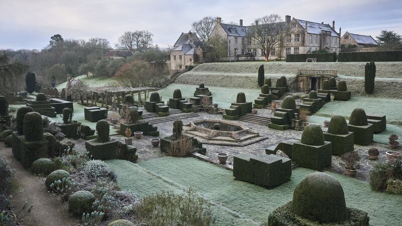 Mapperton in Dorset is famed for its giant specimens of topiary yews that have been primped and pruned into pieces of living statuary and are expertly tended by its head gardener Steve Lannin