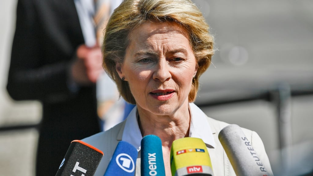Ursula von der Leyen: was once considered a potential reserve chancellor. Photograph: Filip Singer/EPA