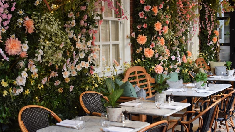 The Dalloway Terrace restaurant at London’s five-star Bloomsbury Hotel.