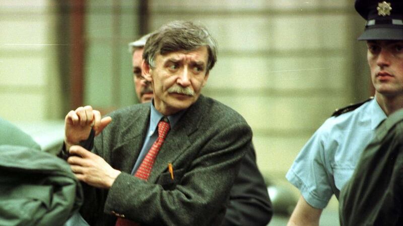 Informant: Sean O’Callaghan outside the High Court in Dublin after giving evidence in the Sunday Times libel case, in 1998. Photograph: Charlie Collins