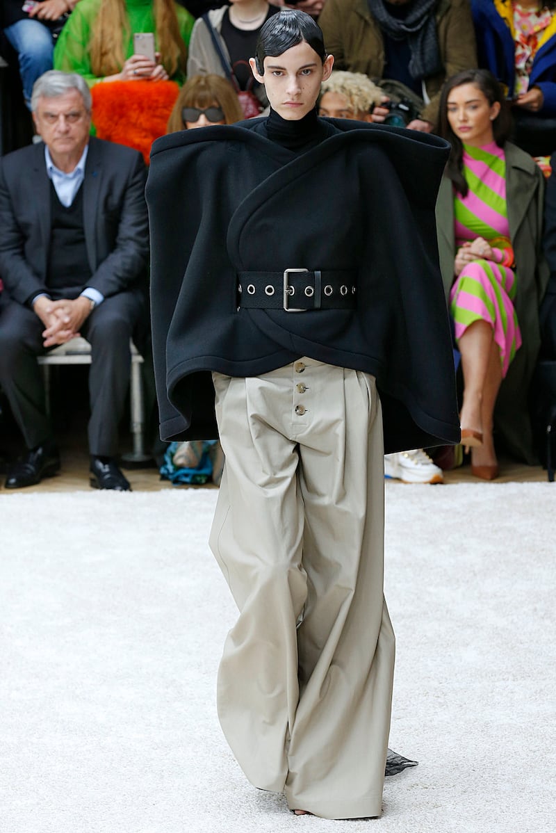 Exaggerated new proportions from J W Anderson. Photograph: Victor Virgile/Gamma-Rapho via Getty Images