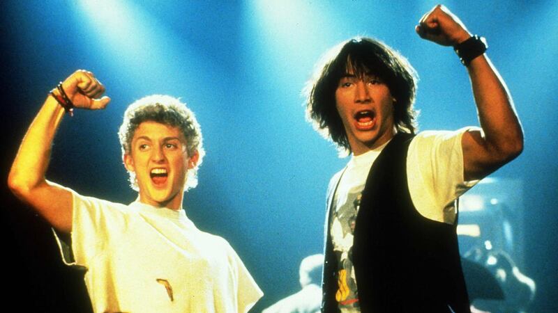 Alex Winter and Keanu Reeves in Bill & Ted’s Excellent Adventure