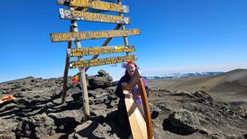 Irish woman successfully summits Mount Kilimanjaro with a harp