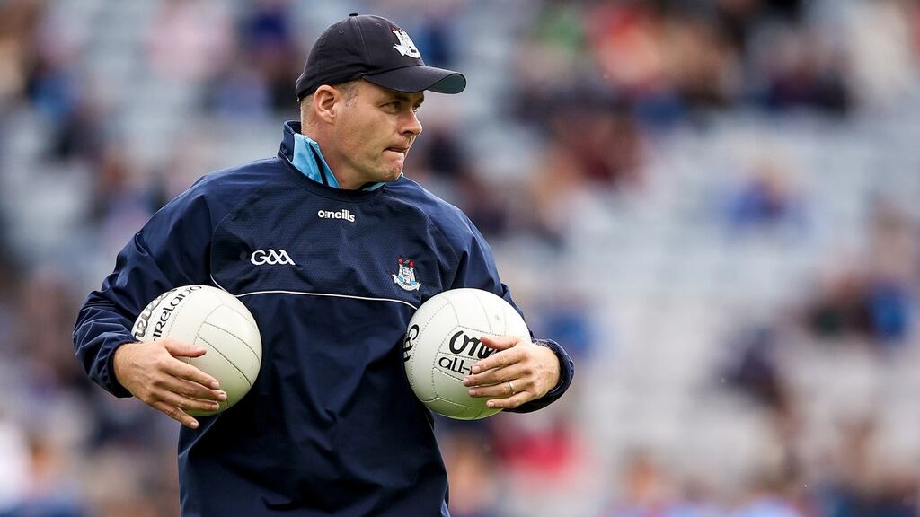 Dublin manager Dessie Farrell in the semi final against Mayo. In two difficult years he has won an All-Ireland and lost a semi final in extra time, but there is a lot of talking to be done. Photograph: Tommy Dickson/Impho