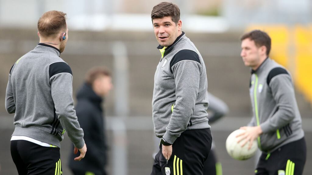 Éamonn Fitzmaurice’s Kerry side almost managed to stop Dublin from completing a historic unbeaten run. Photo: Cathal Noonan/Inpho