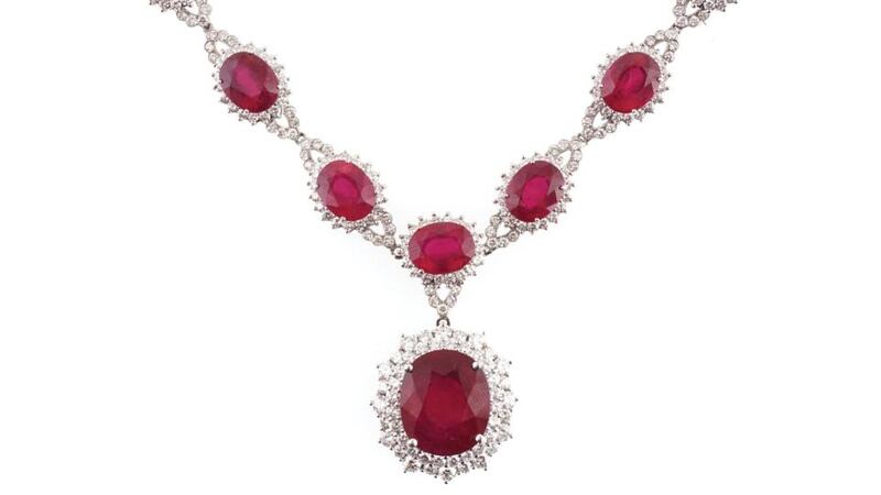 Ruby and diamond necklace, €5,000-€8,000