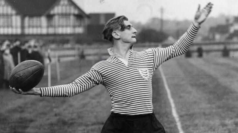 Prince Alexander Obolensky, whose family fled to Britain after the October Revolution. He was capped by England, scoring two brilliant tries in a famous win over New Zealand in 1936