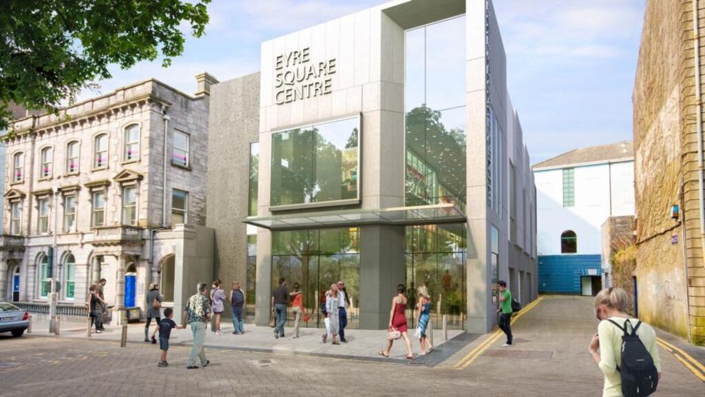 A computer-generated image of the planned new entrance off Eyre Square to the shopping centre which will accommodate five new retail units and a cafe/restaurant with a deck area