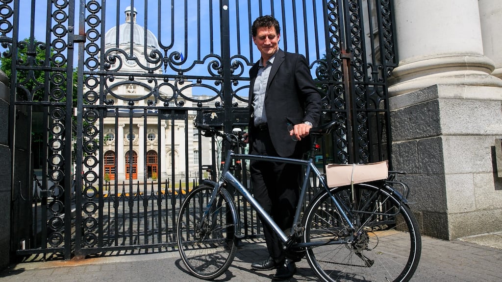 Green Party leader Eamon Ryan at Government Buildings on Monday. Photograph: Gareth Chaney/Collins