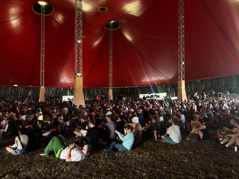 All Together Now 2025: Blindboy in the Something Kind of Wonderful Tent. Photograph: Stephen Conneely