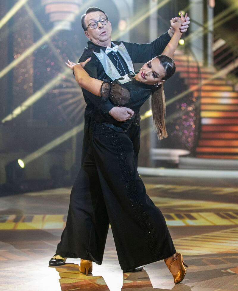 Dancing with the Stars: Fr Ray Kelly with Kylee Vincent. Photograph: Kyran O’Brien