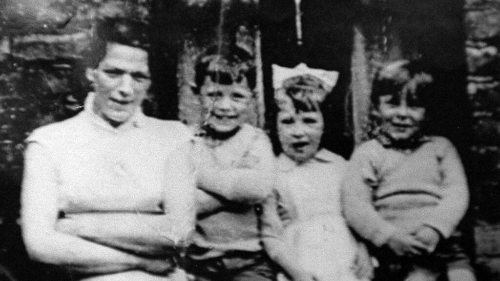 IRA murder: Jean McConville with three of her children. Ivor Bell faces two counts of soliciting her abduction and killing in 1972. Photograph: PA Wire