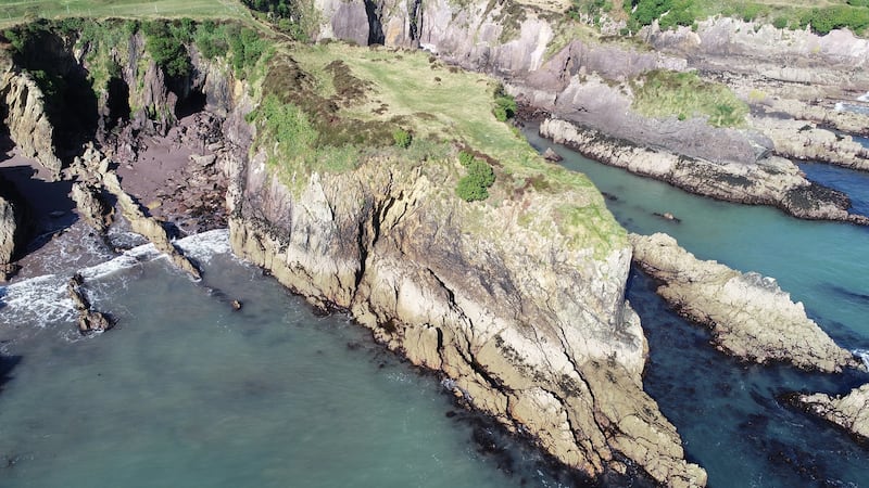 An aerial view of Smerwick Harbour in Co Kerry. Photograph: Courtesy of The Cherish Project