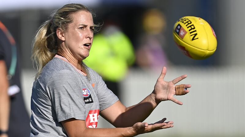 Brid Stack has shown incredible determination to recover from serious injury and get back on the pitch with Greater Western Sydney Giants. Photograph: Ian Hitchcock/Getty Images