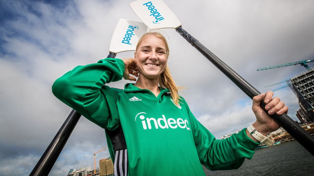 Sanita Puspure: will be among the participants at the Irish Indoor Rowing Championships in Limerick on Saturday. Photograph: Billy Stickland/Inpho