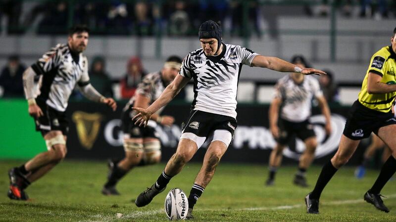 Zebre’s Carlo Canna: likely to start at outhalf for Italy. Photograph: Giuseppe Fama/Inpho