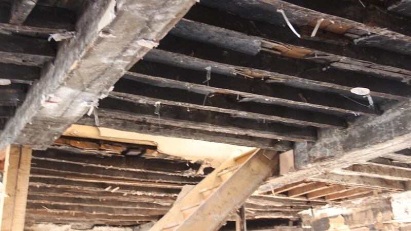 The interiors of 61 and 62 Thomas Street, parts of which have been dated to the mid-1500s. Photograph: Eric Luke/The Irish Times