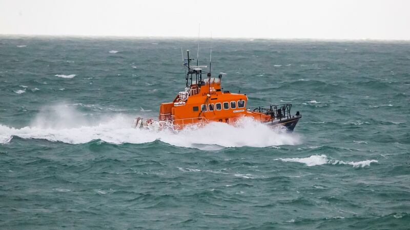 An RNLI vessel involved in the search off Hook Head on Sunday. Photograph: Patrick Browne