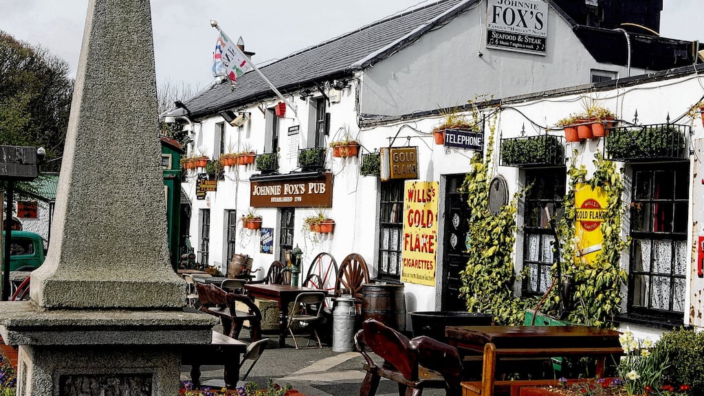 Johnnie Fox’s  in Glencullen: celebrity customers include Brad Pitt and Angelina Jolie.  Photograph: Cyril Byrne