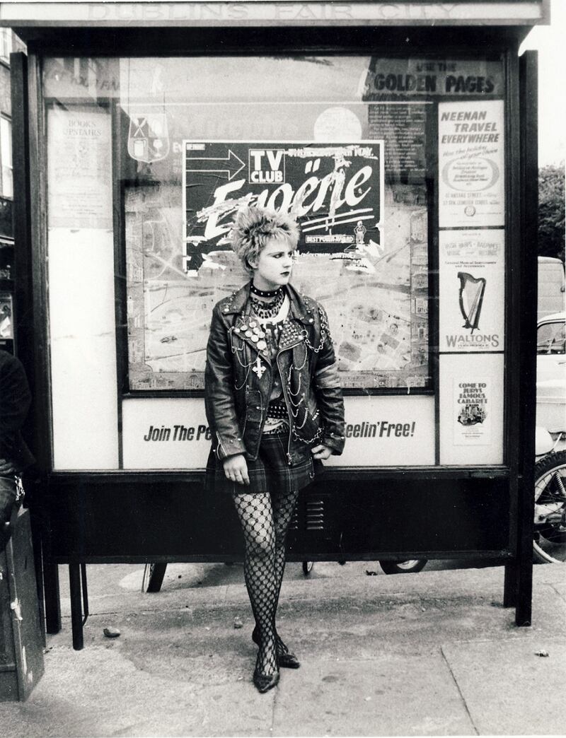 Young punk in Dublin from Teenage Kicks Rebellious Youth. Photograph: Brendan Walsh