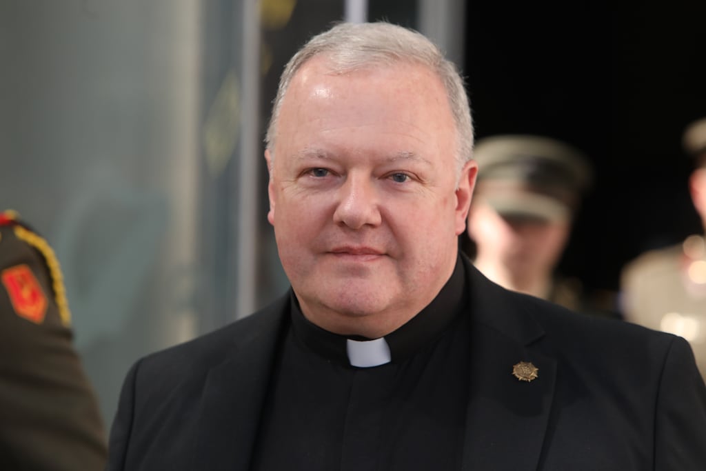 Defence Forces chaplain, Fr Paul Murphy who was stabbed in an incident in Galway last year. Photograph: Collins Courts