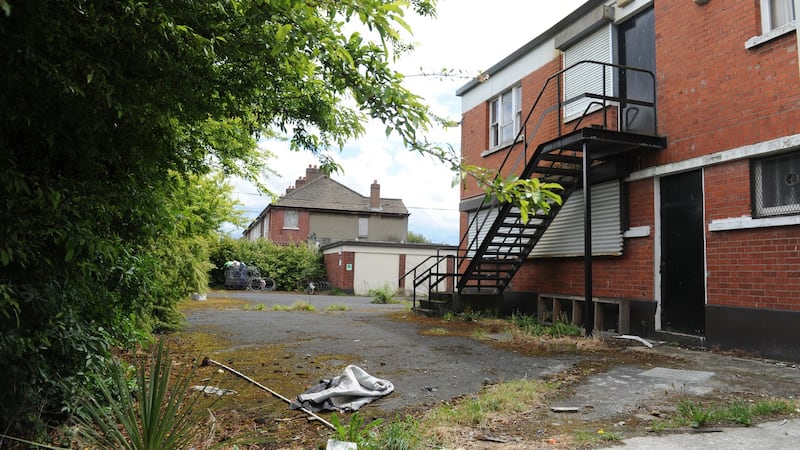 The former Prison Service building on Clonard Road in Crumlin. Photograph: Aidan Crawley