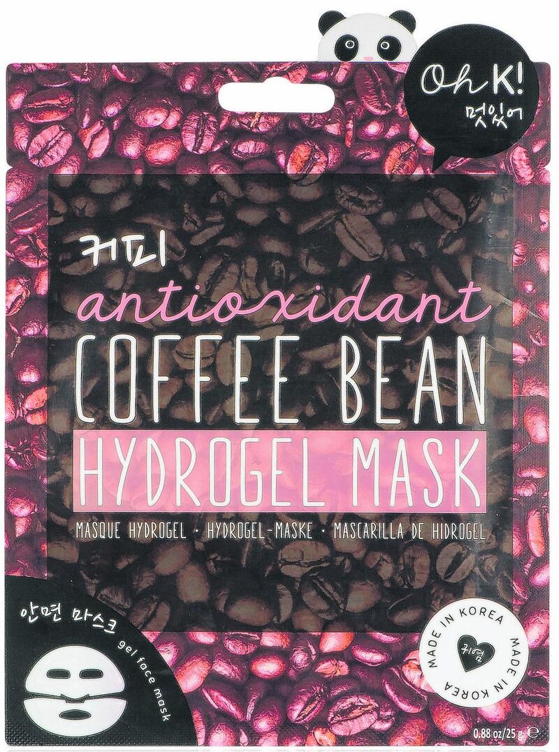 Oh K! Antioxidant Coffee Bean Hydrogel mask, €7.95 at cloud10beauty.com
