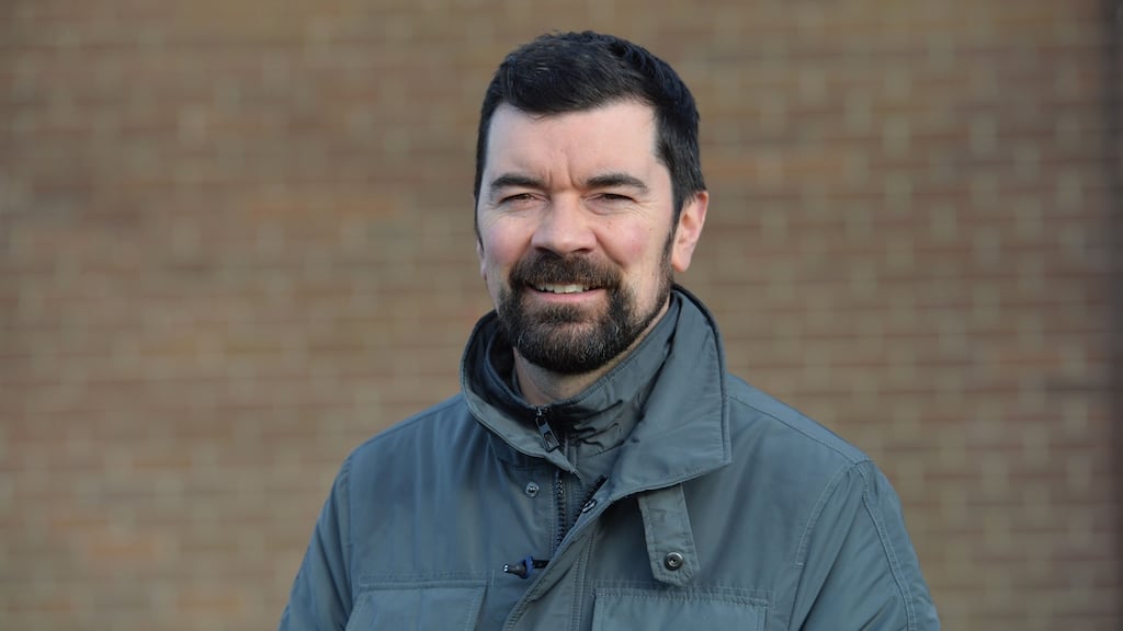 Joe O’Brien votes at Skerries Community Centre in the Dublin Fingal byelection. Photograph: Alan Betson/The Irish Times