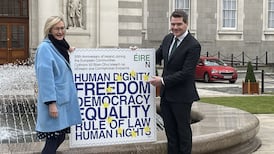 An Post unveils stamp marking Ireland’s 50-year EU membership