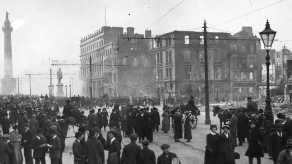 May 3rd, 1916: Bomb damage near what was then Sackville Street in Dublin following the Easter Rising. Photograph: Topical Press Agency/Getty Images