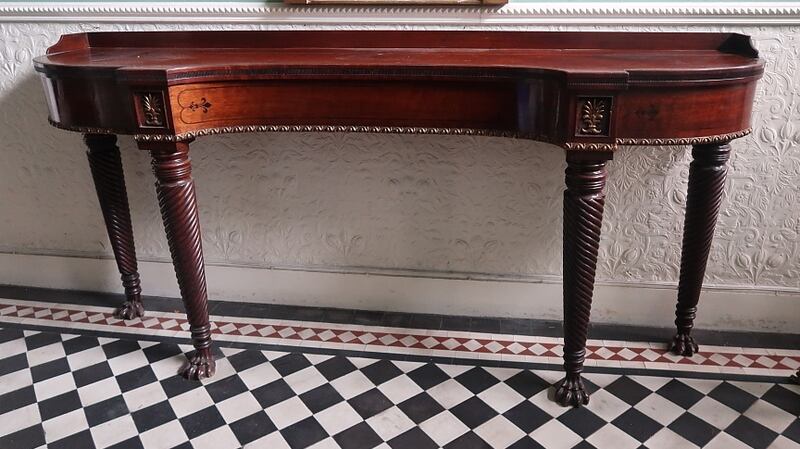 Lot 65 Regency mahogany console table (€2,000- €3,000), Adam’s
