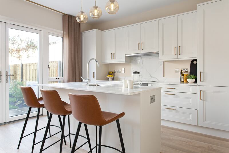 Tandy's Lane, Lucan: Kitchens and wardrobes are by BeSpace, appliances are included, subject to conditions, and air-to-water heat pumps are fitted.