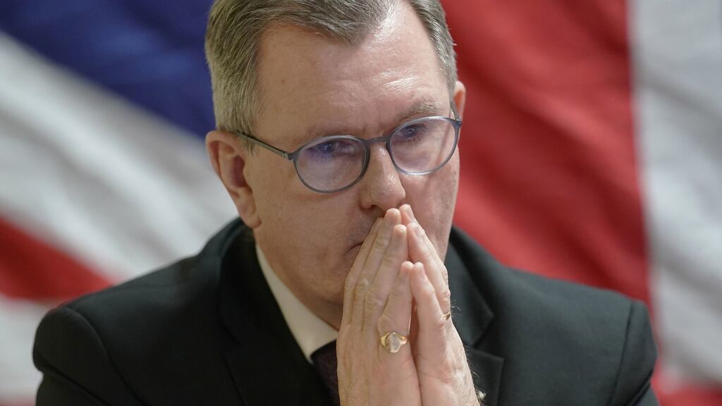 If elected Jeffrey Donaldson - who is currently the MP for Lagan Valley - must resign his seat at Westminster in order to take his place in the Assembly. Photograph: Brian Lawless/PA Wire