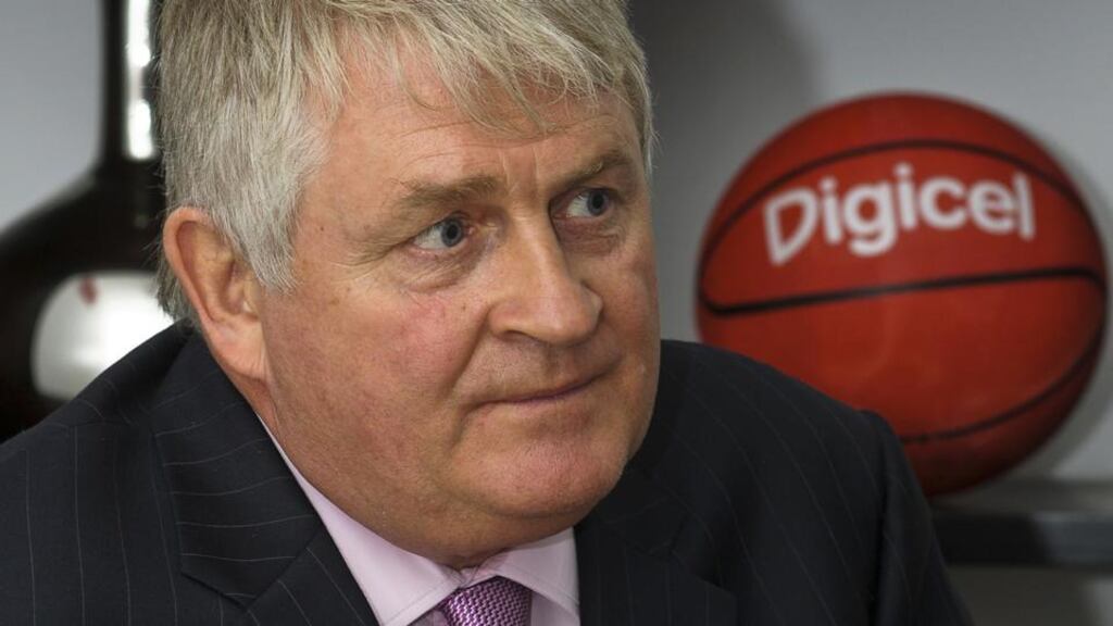 Digicel chairman Denis O’Brien: will have received nearly all of the dividend of $10 million paid by the company in the first quarter. Photograph: Swoan Parker/Reuters