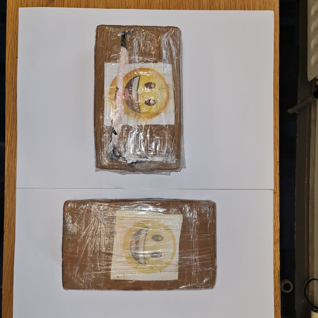 Suspected cocaine worth an estimated €140,000 has been seized in Blackrock, Dublin. Photograph: An Garda Síochána