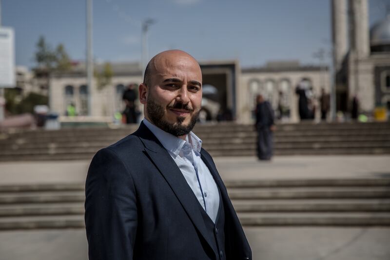 Activist and freelance journalist Tarek Baderkhan survived the siege of Homs and recently returned to the city. Photograph: Sally Hayden