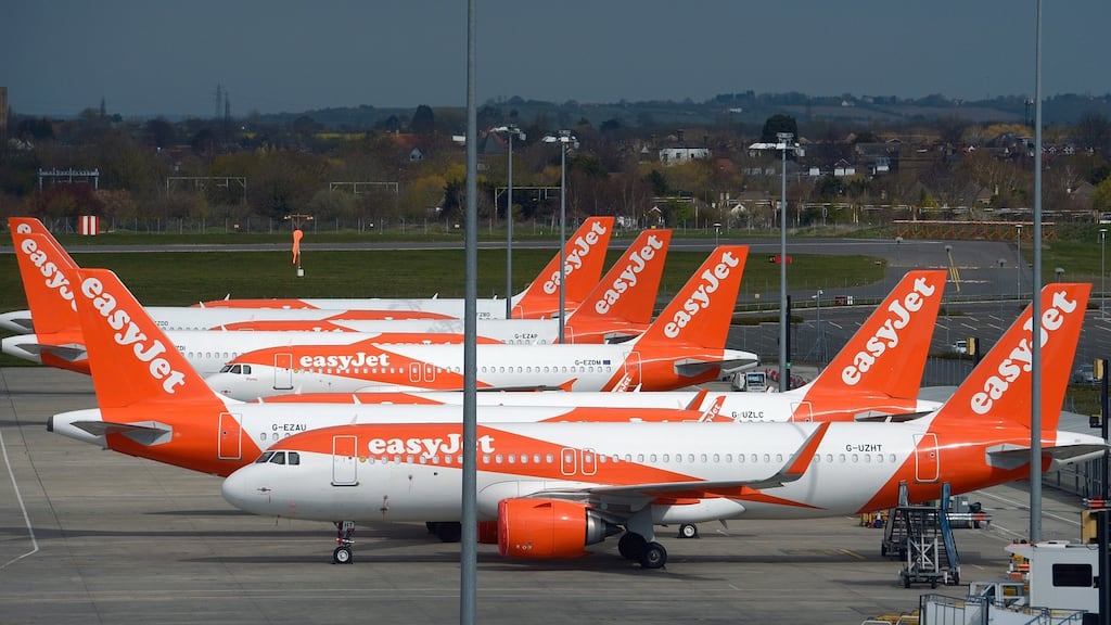 British low-cost airline EasyJet says it will launch a consultation process with its staff in the coming days, joining many of its airline peers in announcing job cuts. Photograph: Nick Ansell/PA Wire
