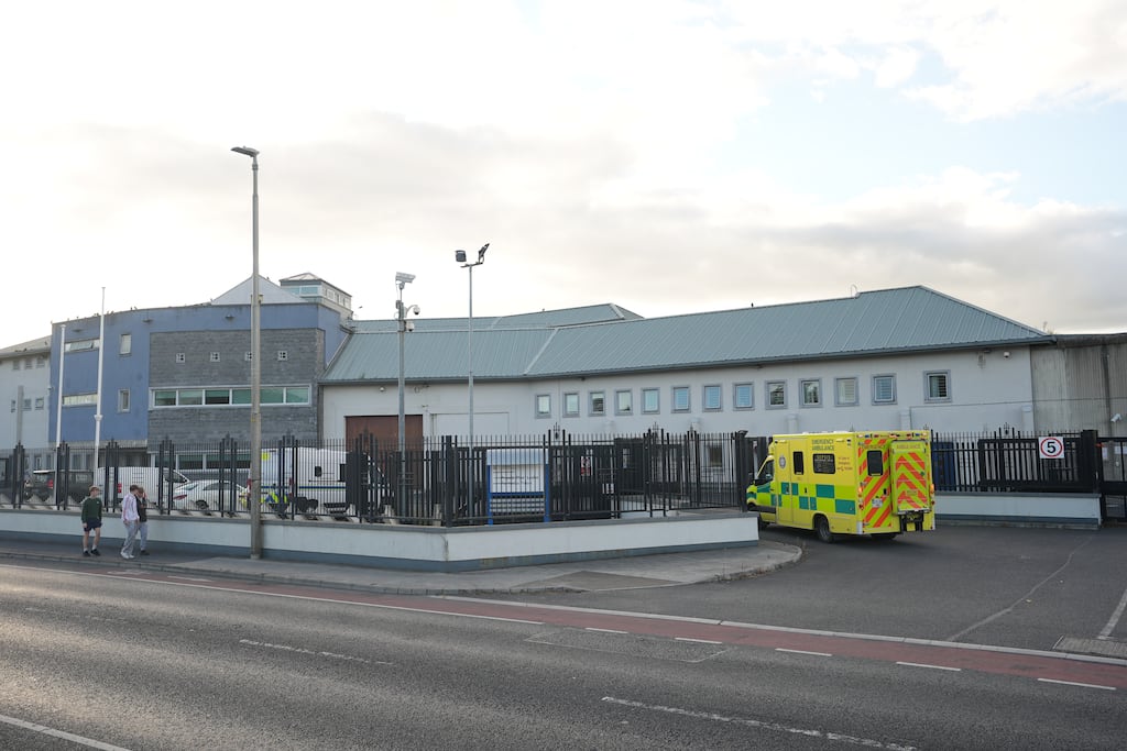 An ambulance arriving at Portlaoise Prison in Co Laois on Tuesday this week after a number of inmates suffered suspected drug overdoses. Photograph: Niall Carson/PA Wire