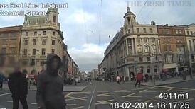Luas operator releases footage of people walking in front of trams