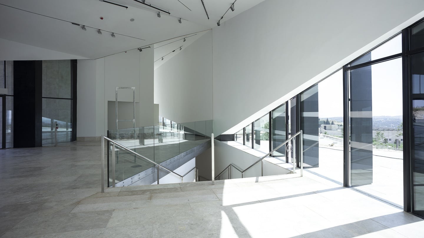 The museum’s reception area